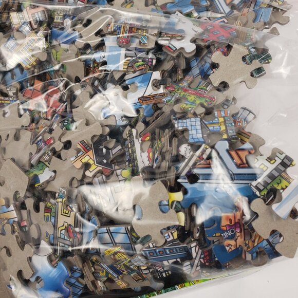 Puzzle 1000 pc Along The East River Charles Fazzino 27x19 TCG Toys 3D Pop Art - Picture 8 of 14